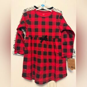 🆕3 for $20🆕 Dress Set | Red Plaid & Fair Isle | 2-Pack